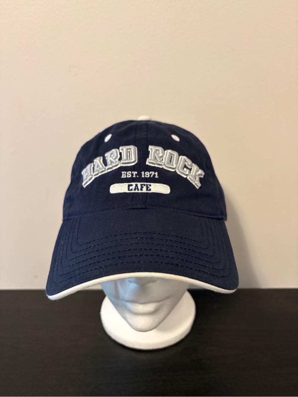 Hard Rock Cafe Hollywood Vtg Navy Hat